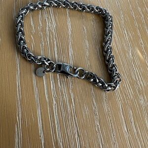 LA CN Silver Chain Bracelet - unisex